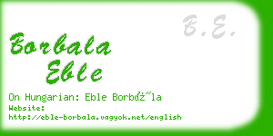 borbala eble business card